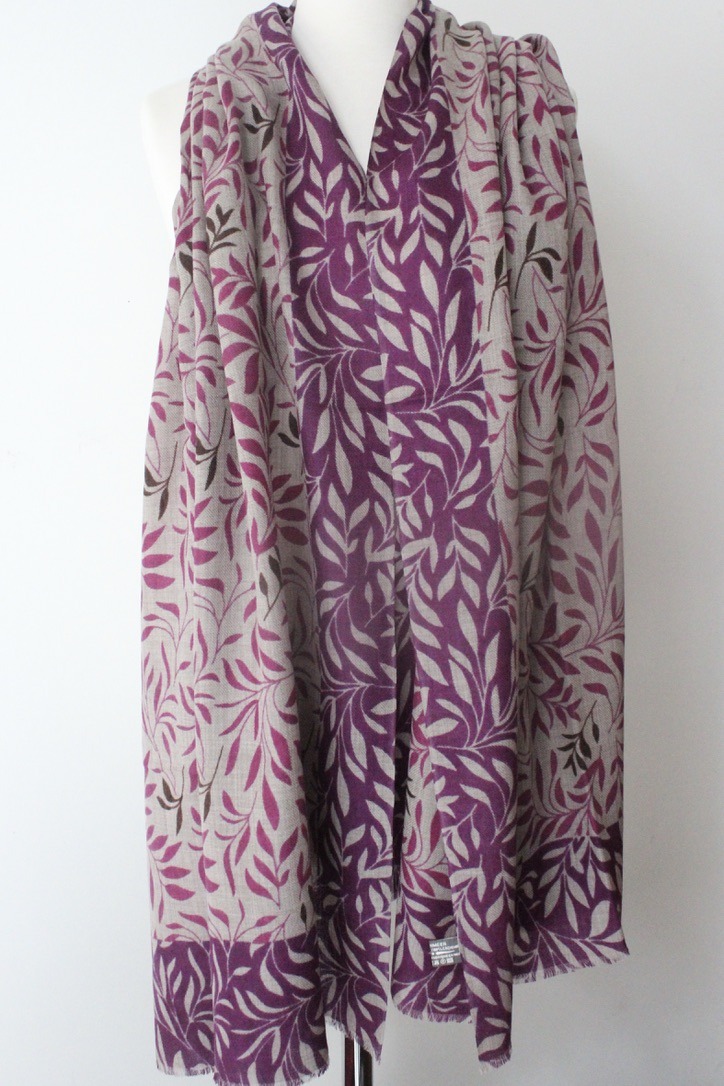olive leaf TD fuchsia brown purple S071K