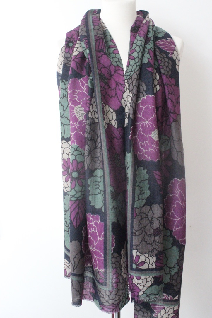New Blossom TD purple navy seagreen S065G