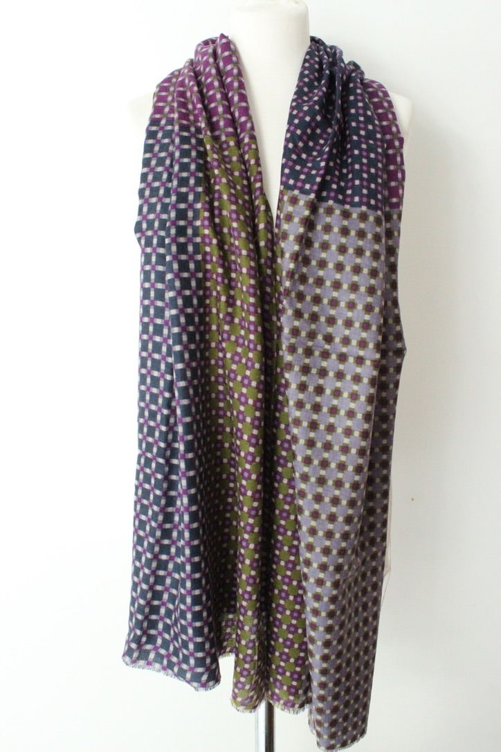 Patchwork TD navy lavendel olivegreen purple S074H