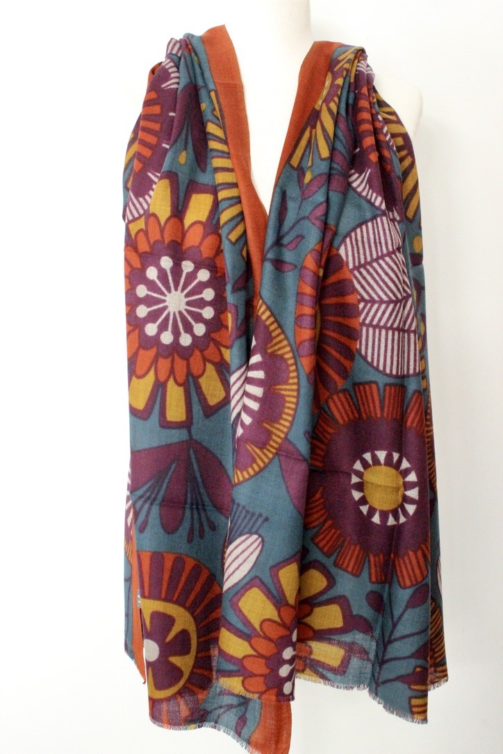 wheel flower TD violet curry petrol S077P