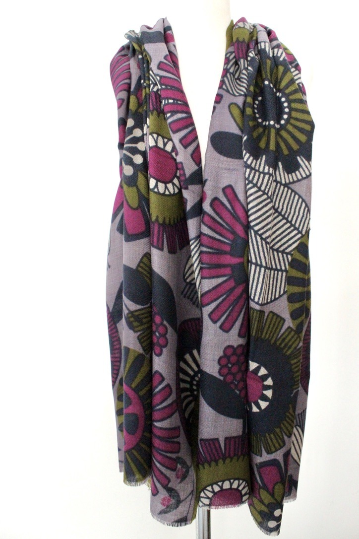 wheel flower TD violet olive green lavendel navy S077S