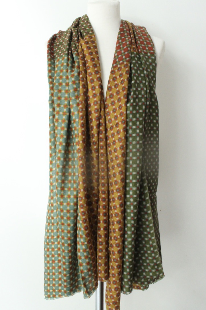 PatchworkTD orange curry olive green petrol S074T