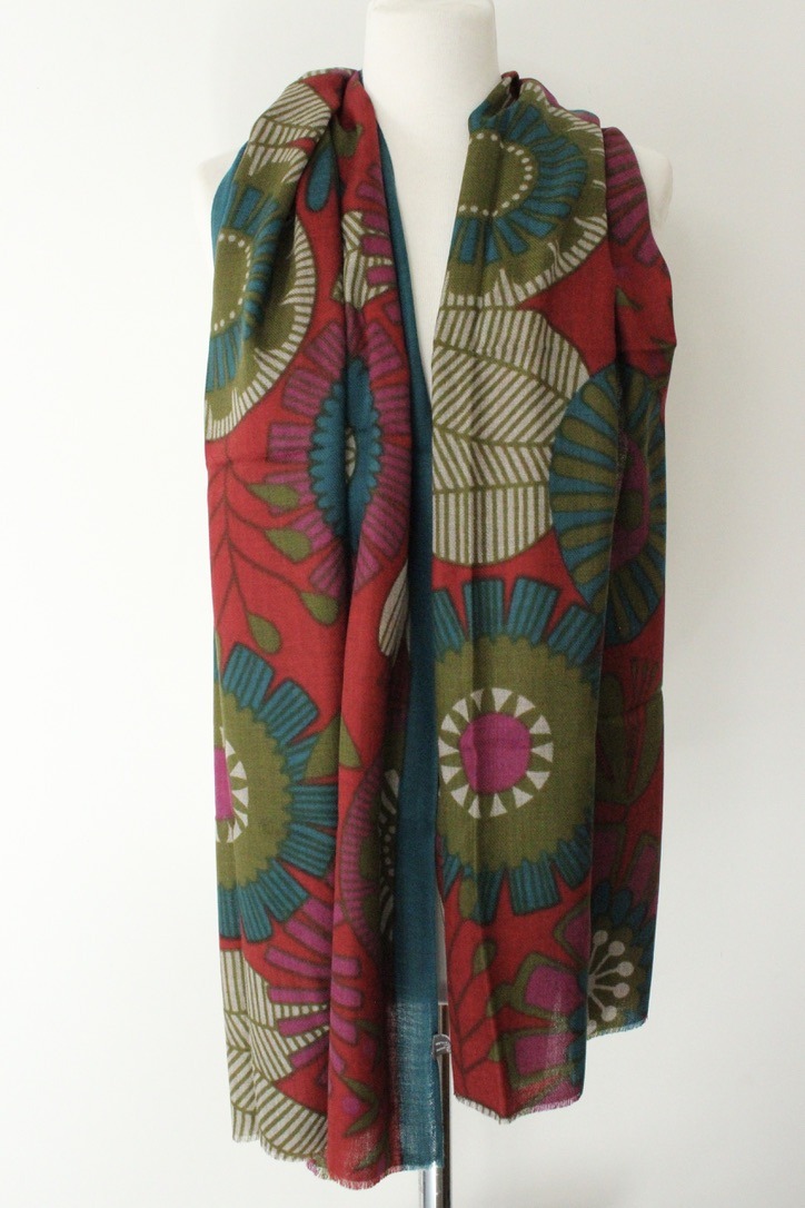 wheel flower TD red olivegreen petrol fuchsia S077K