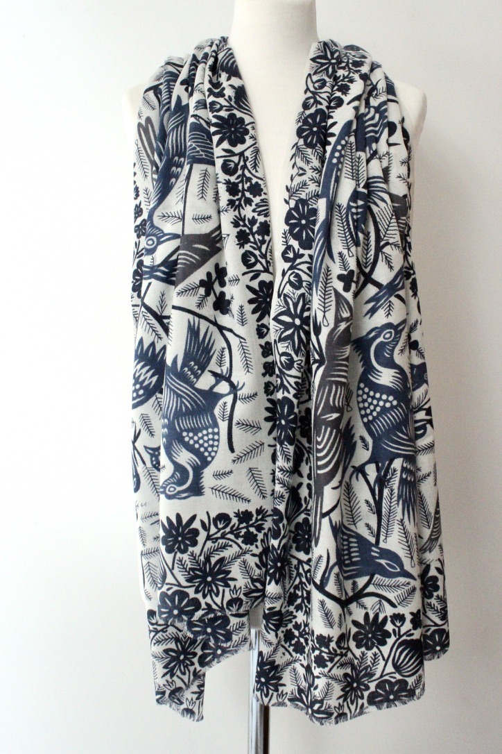 birds white denim S075A