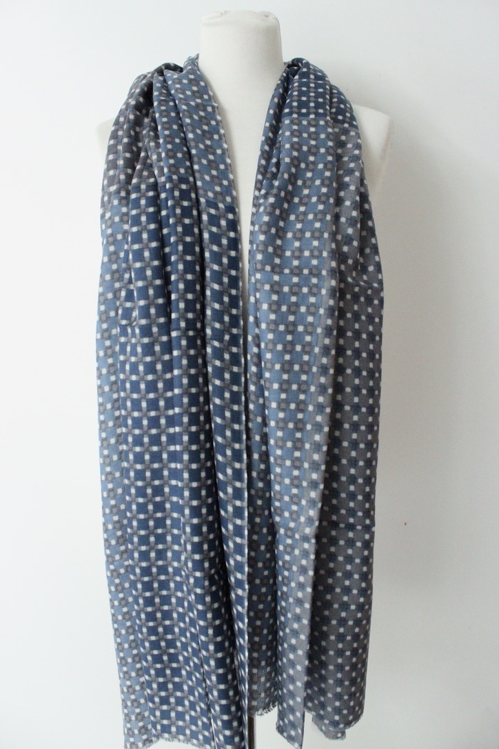 patchwork White denim S074A