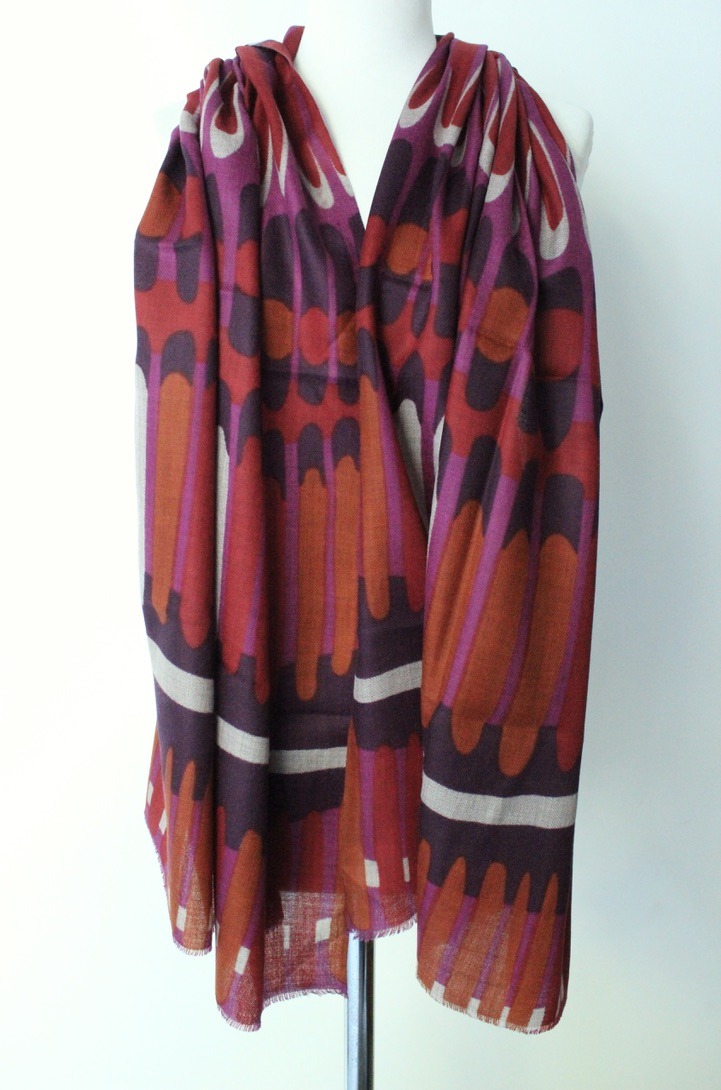 Stripe TD red fuchsia orange violet S079E